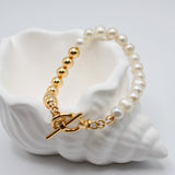 Golden Glow Pearl Bracelet