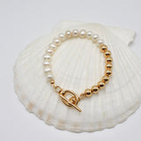 Golden Glow Pearl Bracelet