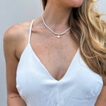 18k gold and freshwater pearl necklace