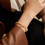 Golden Glow Pearl Bracelet