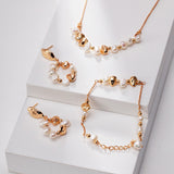 Pearl and Gold Bead Set