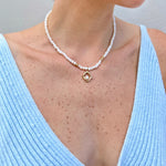 pearl necklace 18k gold model