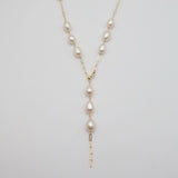 Y-Drop Pearl Necklace