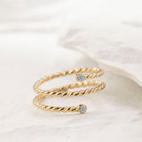 Radiant Twirl Ring