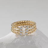 Lustre Twist Ring