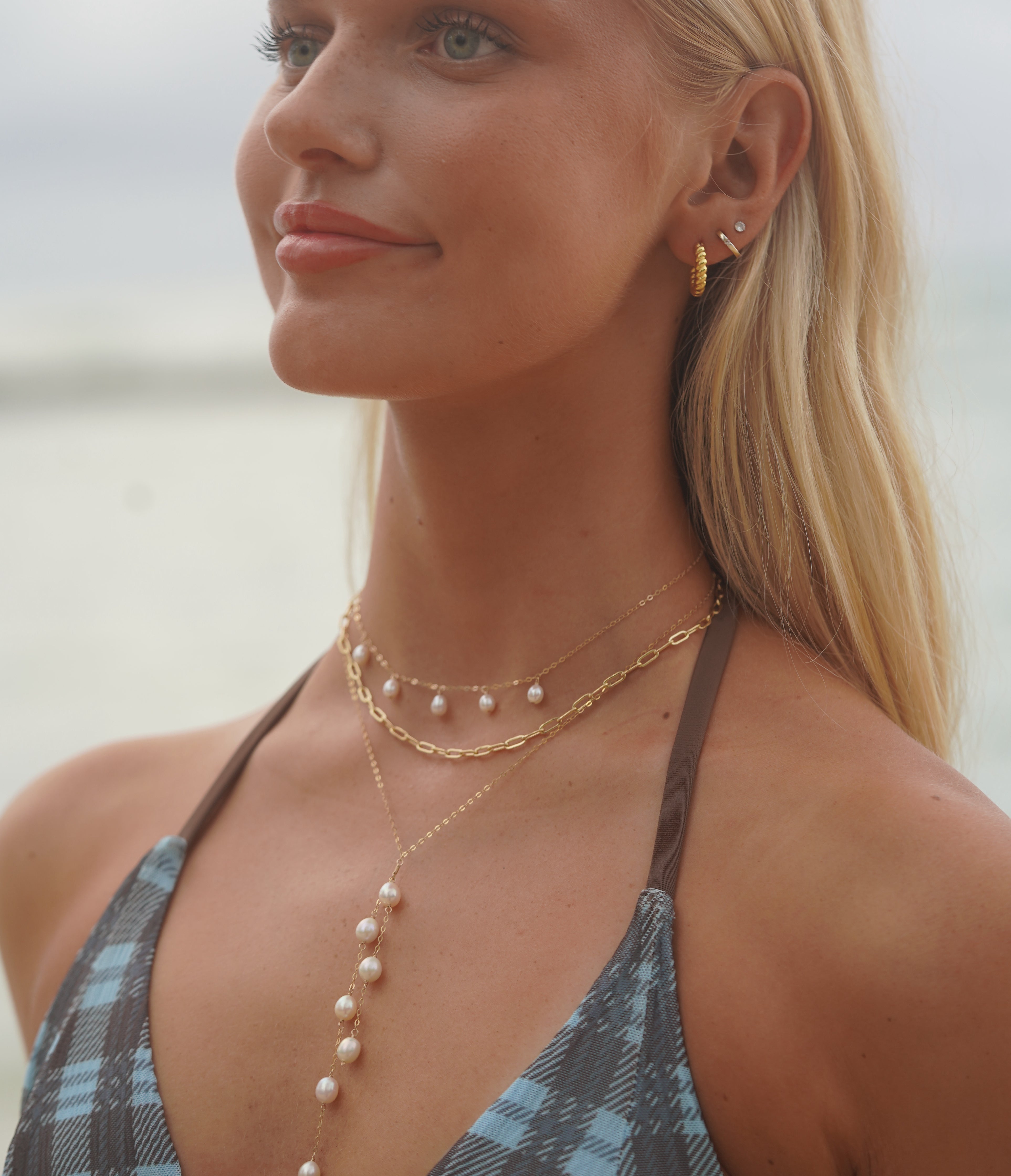 Braided Gold Hoops