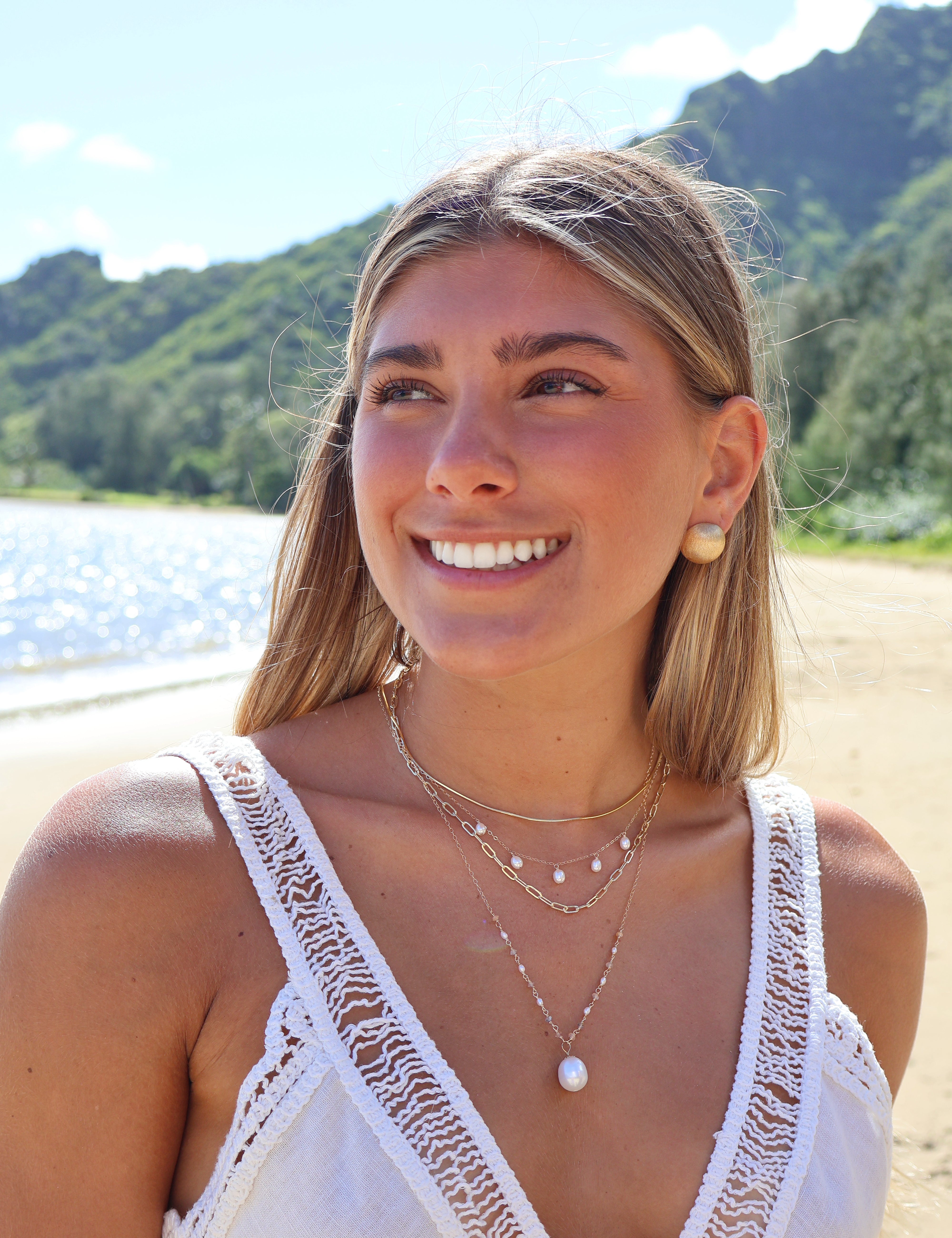 Sun-Kissed Pearl Necklace