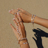 Pearl Strand Hand Chain