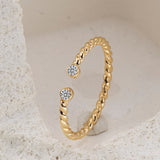 Lustre Twist Ring