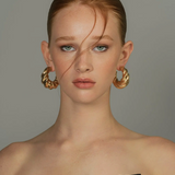 Croissant Twist Hoops