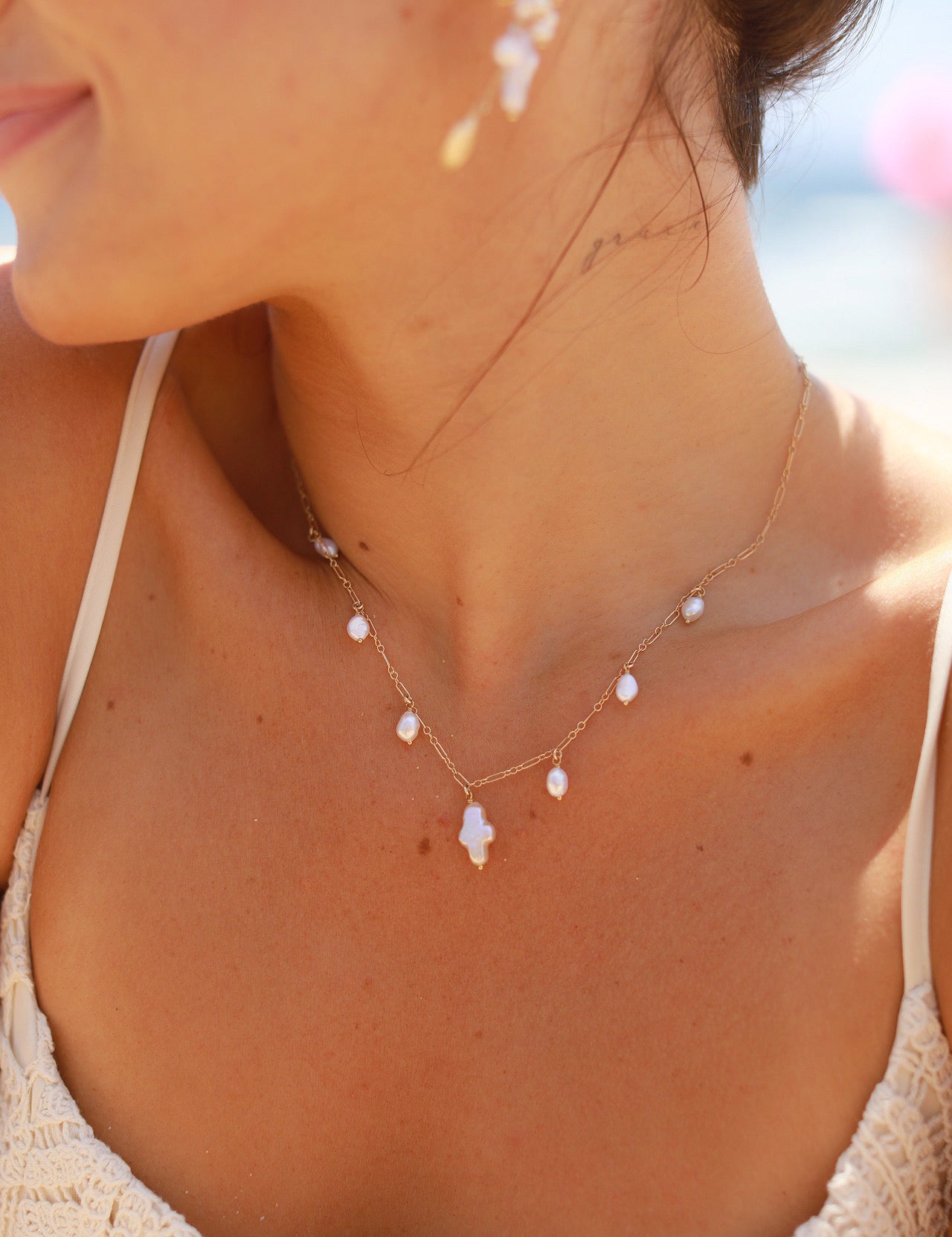 Pearl & Prayer Necklace