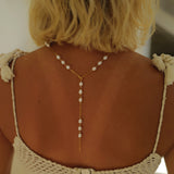 Y-Drop Pearl Necklace