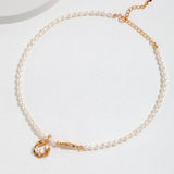 Golden Serenity Pearl Necklace