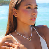 Golden Serenity Pearl Necklace