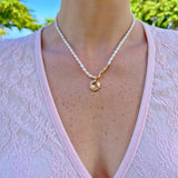 Golden Serenity Pearl Necklace