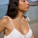 Y-Drop Pearl Necklace