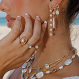 Pearl Orbit Ring
