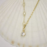 Starlit Cascade Pearl Necklace