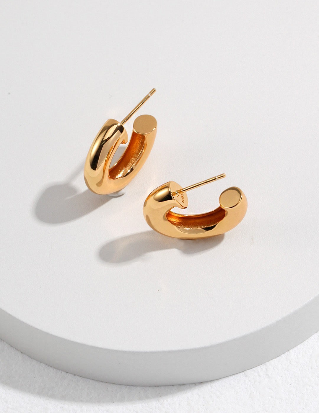 luxe hoops earrings apelila jewelry