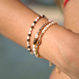 Tiger's Gaze Pearl Bracelet