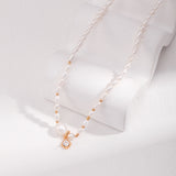 Chic Shimmer Pearl Necklace