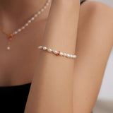 Crimson Kiss Pearl Bracelet