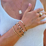 Tiger's Gaze Pearl Bracelet