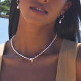 Chic Shimmer Pearl Necklace