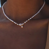 Chic Shimmer Pearl Necklace