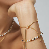 Tiger's Gaze Pearl Bracelet