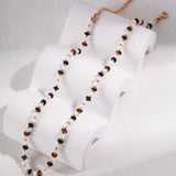 Tiger's Gaze Pearl Necklace