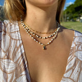Tiger's Gaze Pearl Necklace