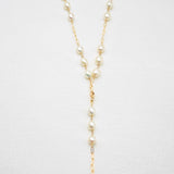 Y-Drop Pearl Necklace