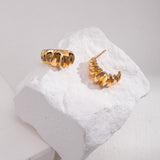 Golden Groove Hoops