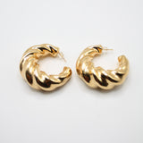 Croissant Twist Hoops