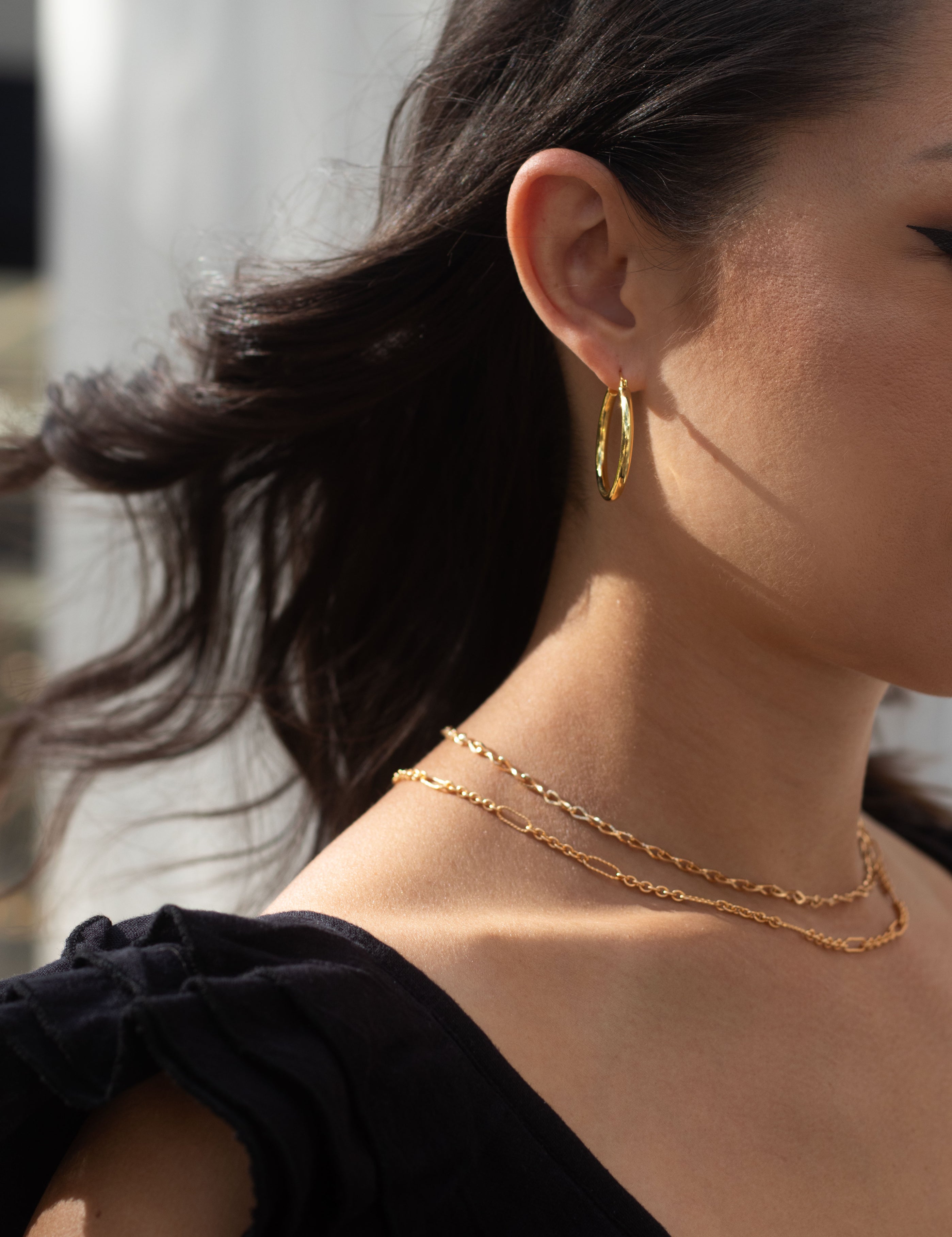 Dainty Gold Hoops