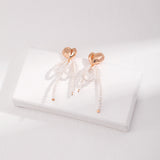 Pearl Ribbon Earrings