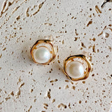 Pearl Halo Earrings