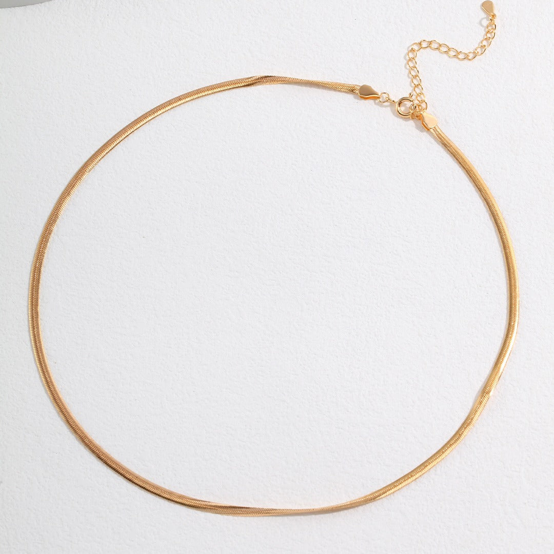bold gold strand necklace apelila jewelry
