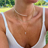 Bold Gold Strand Necklace
