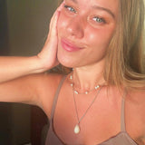 Gold and Pearl Strand Necklace