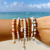 Gold and Pearl Strand Bracelet