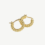 braided gold earrings apelila jewelry