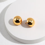 Glossy Gold Studs