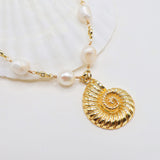 Nautilus Pearl Necklace