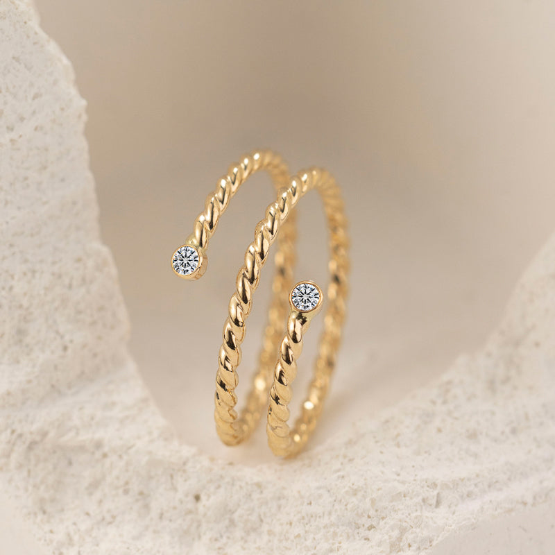 Radiant Twirl Ring