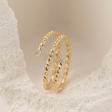 Radiant Twirl Ring