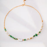 Lush Olive Pearl Necklace
