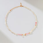 blush pearl necklace