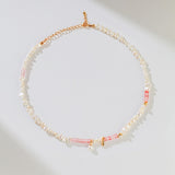 blush pearl necklace